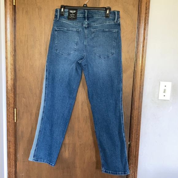 Simply Vera Vera Wang straight power stretch jean with side stripe size 6 or 14 - Picture 8 of 17